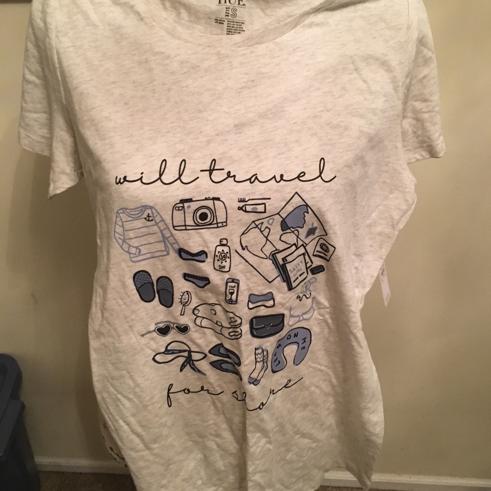 NWT Hue Summer tee shirt 👙🌻🏝size small